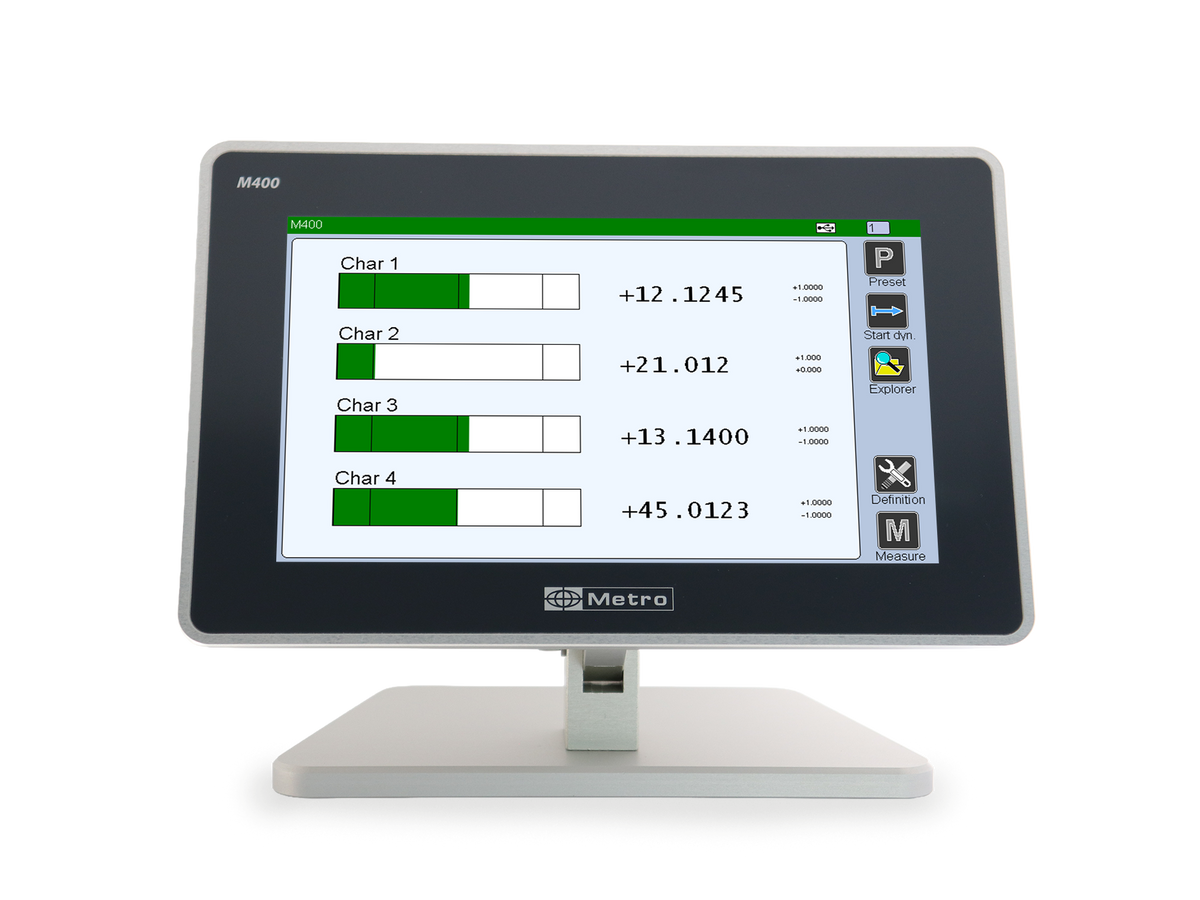 Metro M400 multi-gage touchscreen display