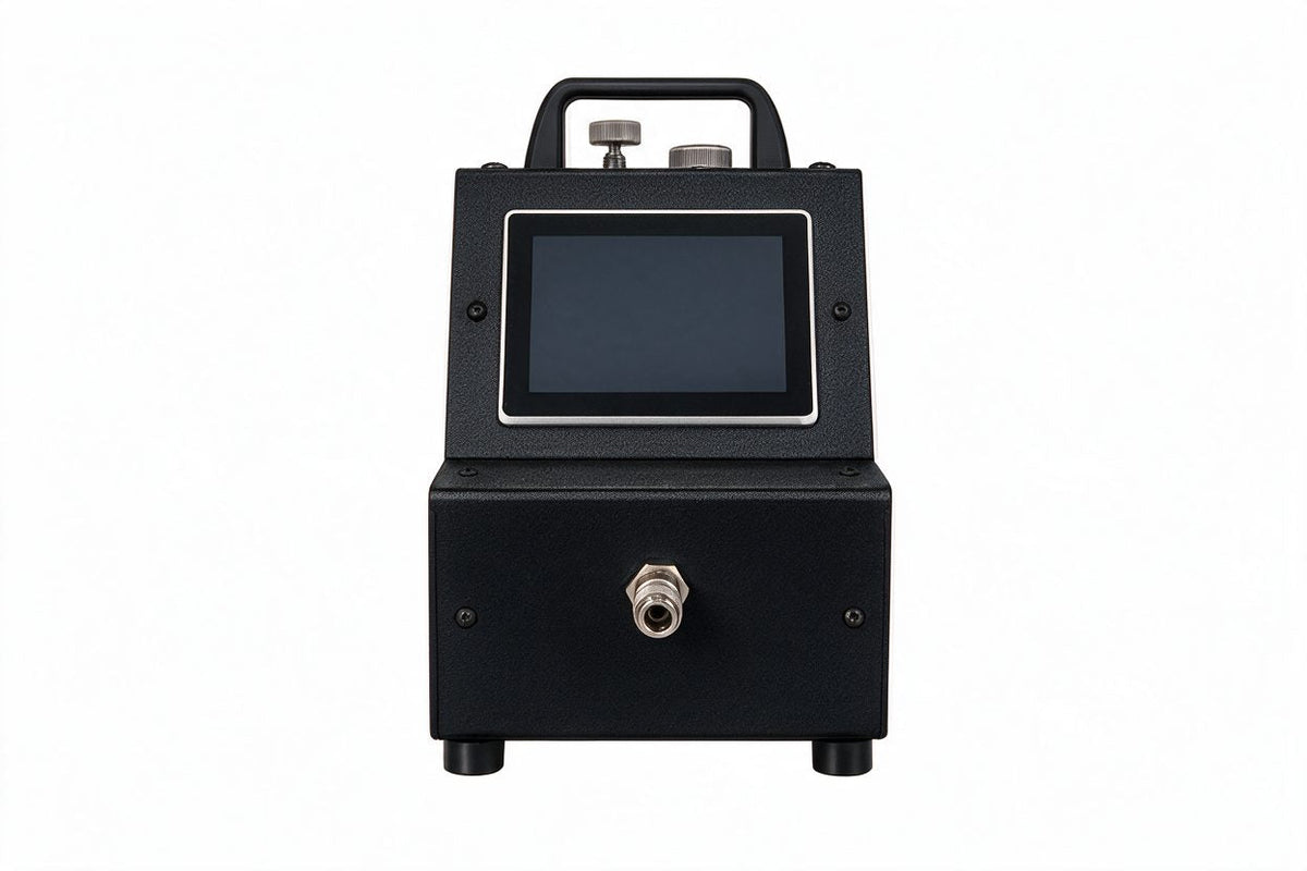 Air Gage Pro M5 dual master digital air gage station, 1 input, front view