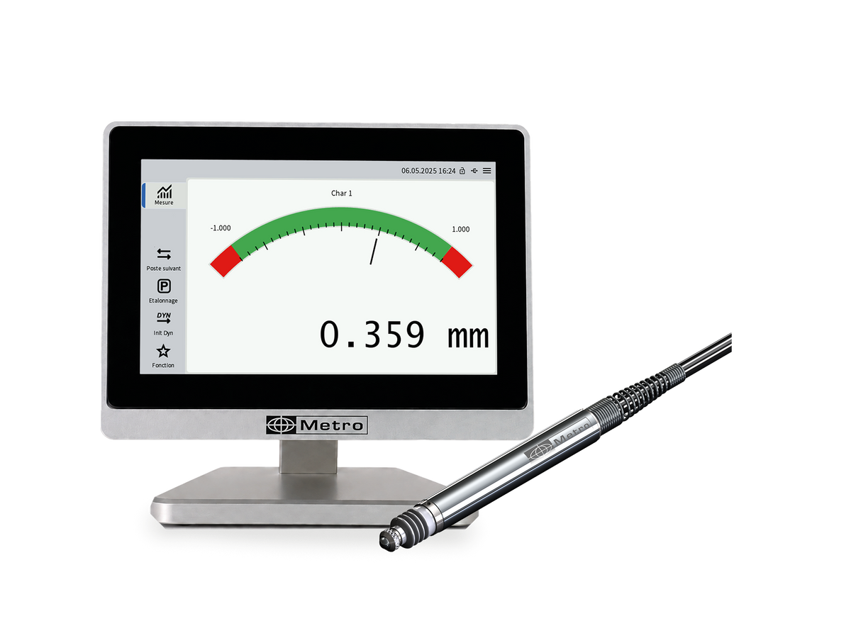 Metro M5 display for inductive gauging probes