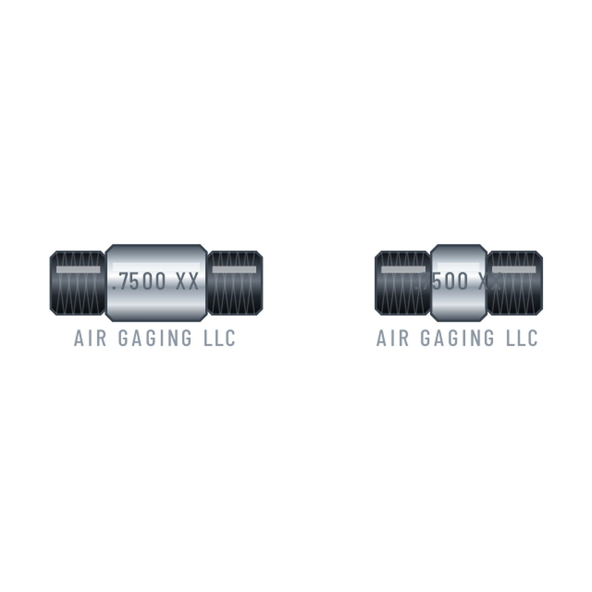 Style 1 full-length and style 3 short master setting discs